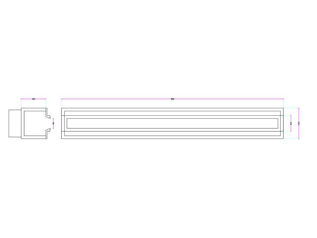 pak700 1-slot grille